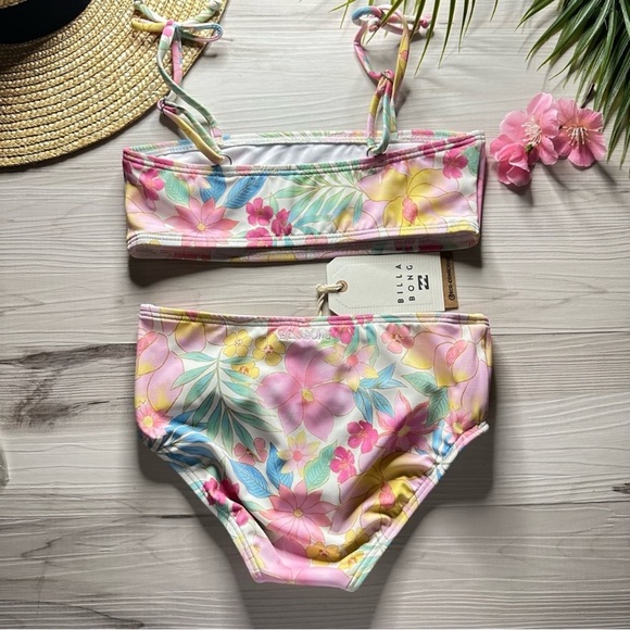 Billabong Brighter Days Floral Girls’ Bikini Set - Picture 9 of 11